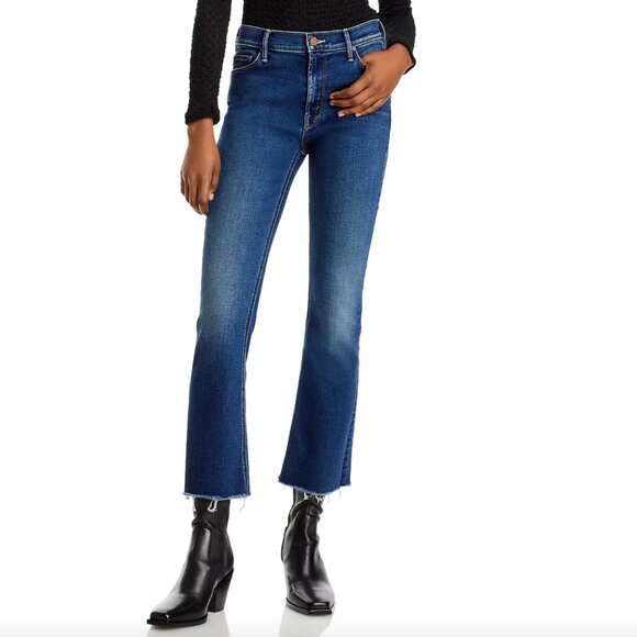 MOTHER Denim - MOTHER The Outsider High Rise Ankle Fray Flare Jeans in Uncharted - 25 - NWT